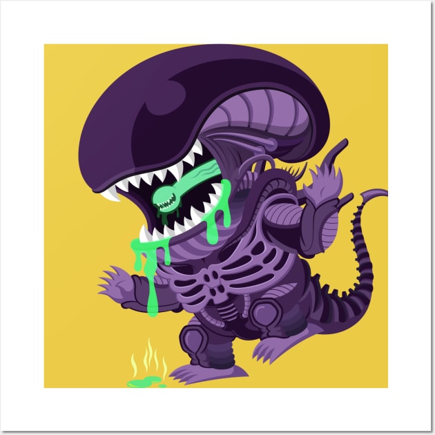 Xenomorph Wall Art by nocturnallygeekyme